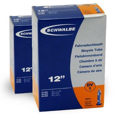 Schwalbe Bicycle Tube DV1 12 x 1.75~2.25 Fahrrad Woods Hollands 