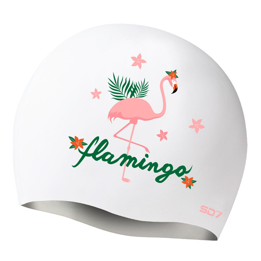 SD Flamingo Silicon Swimming Cap
