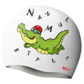 SD Crocodile Silicon Swimming Cap