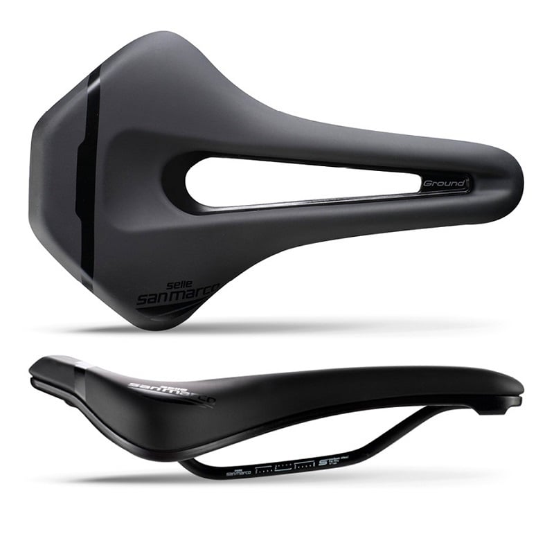Selle SanMarco Saddle Collezione Ground Short Sports Black 255x155mm/140mm