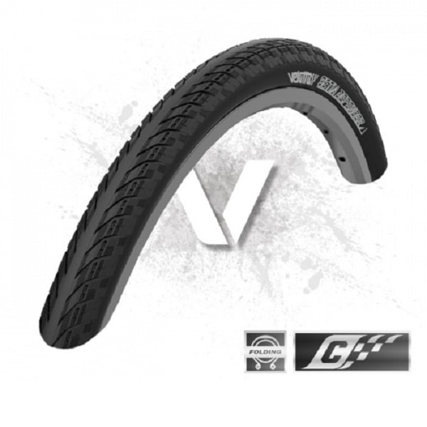 Velotto Setia Defender V2 Clincher Folding Tire Black