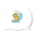 SD Surffing Pinbo White Silicon Swimming Cap