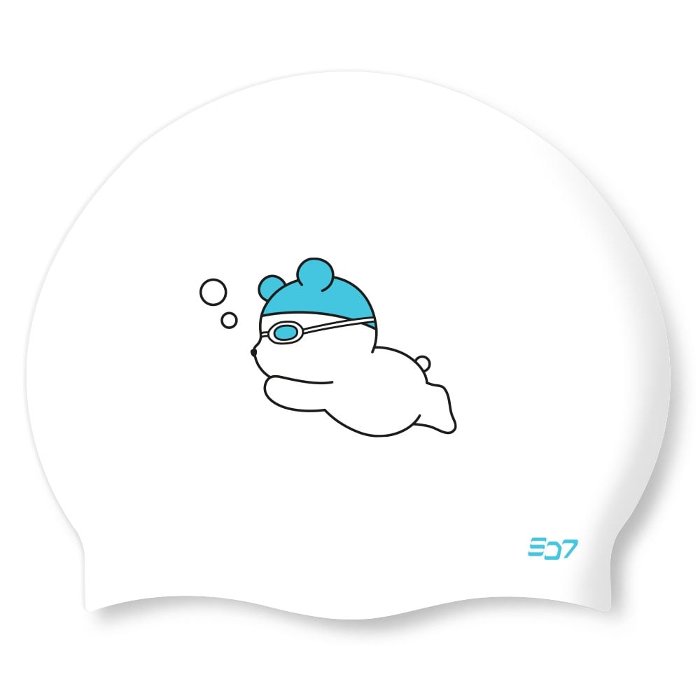 SD Fly Bebe White Silicon Swimming Cap