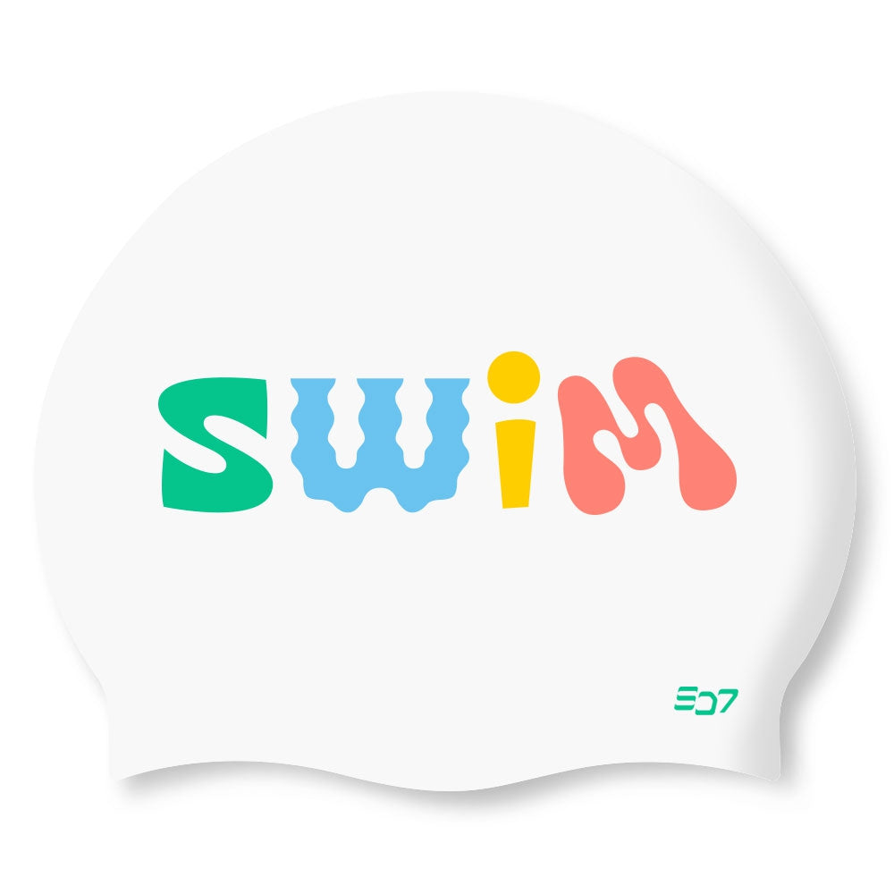 Swim-hero SD7 Silicone Swimming Cap White