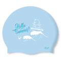 Swim-hero SD7 Silicone Water Proof Swimming Cap Blue