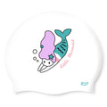 Swim-hero SD7 Silicone Simming Cap Diving Mermaid White SGL-CA511