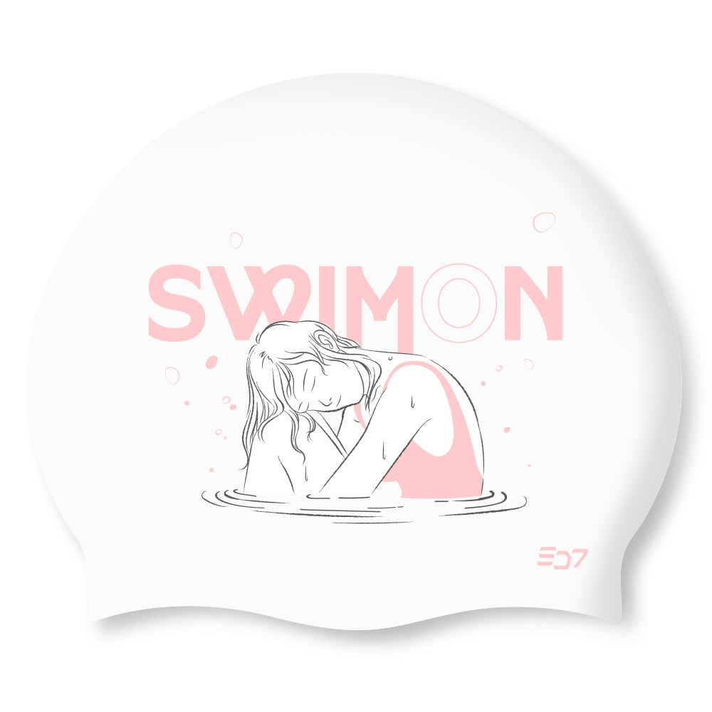 Swim-hero SD7 Swim On Silicone Swimming Cap Pink SGL-CA523