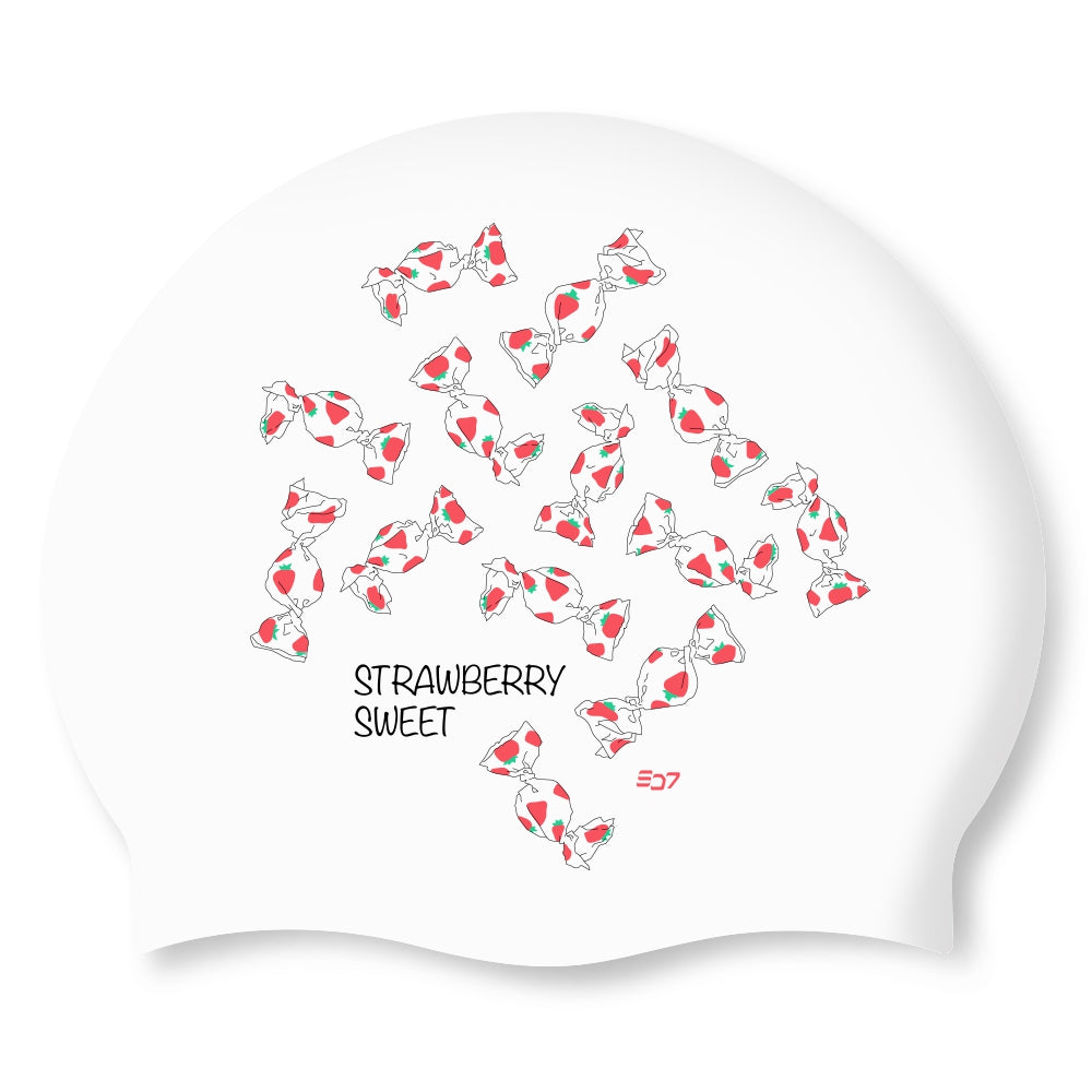 Swim-hero SD7 Silicone Swimming Cap Strawberry Sweet