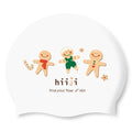 Swim-hero Hiiji Silicone Simming Cap Ginger Man White