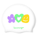 Swim-hero Lemonsugar Color Pop Silicone Swimming Cap White