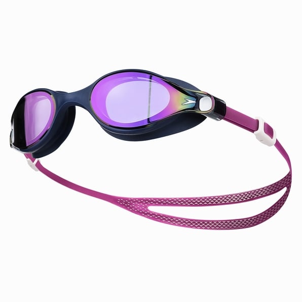 Swim-hero Virtue Mirror Swimming Goggles Asian Fit Purple Blue Women