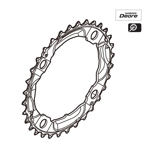 Shimano Chainring 32T FC-M532 Silver Y1J898070