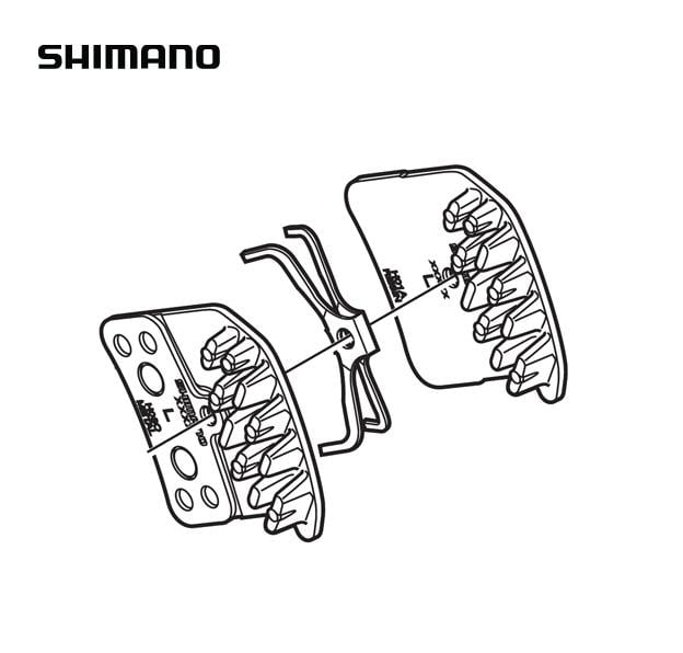 Shimano Disc Brake Pads BR-M820 Resin H01A Y8VT98010