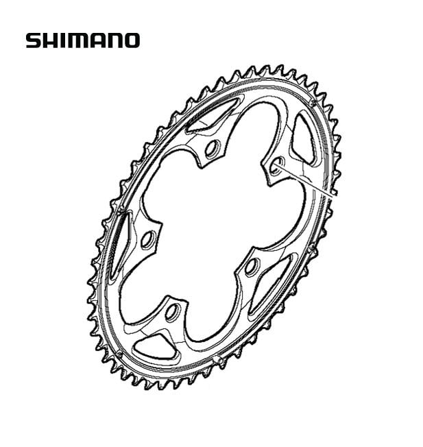 Shimano FC-5750 50T Compact Chainring Black Y1M598020
