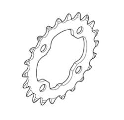 Shimano FC-M782 Chainring 22T 3x10SP Y1NV22000
