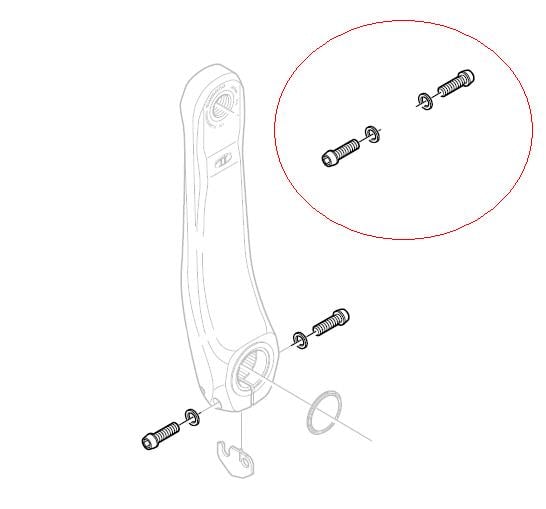 Shimano FC-M800 Clamp Bolt M6x19 Plate Y1FB98010