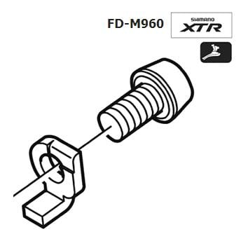 Shimano FD-M960 Cable Fixing Bolt and Flat Y5HE98010