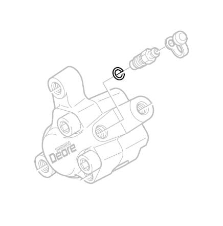 Shimano Hydraulic BR-M555 Bleed Nipple Oring Y8B511001