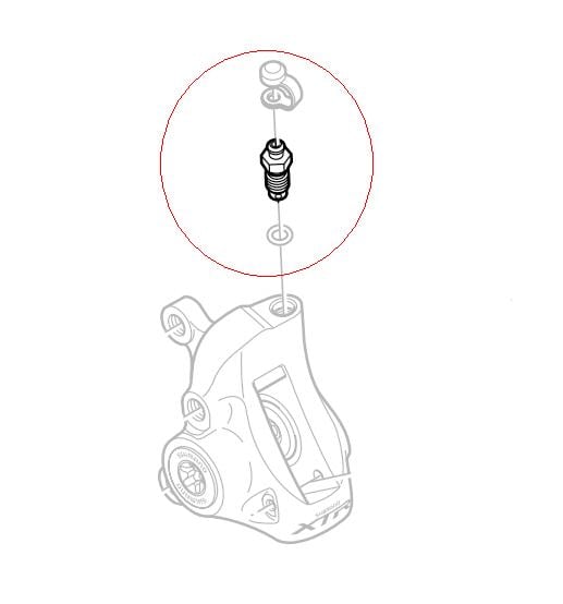 Shimano Hydraulic BR-M965 Bleed Nipple Y8CL24000