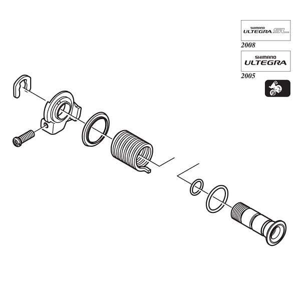 Shimano RD-6600G B Axle Unit SS Y5VG98011