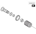 Shimano RD-7800 Plate Axle Assembly Y5V598050
