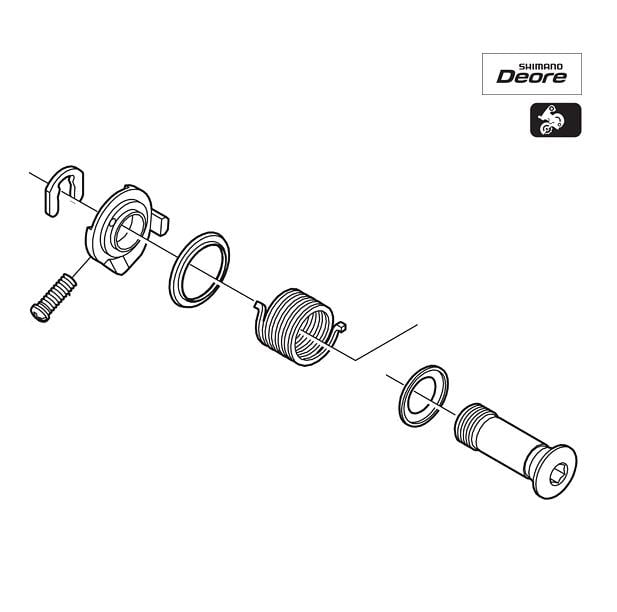 Shimano RD-M530 B Axle Assemble Part Y5VM98010
