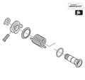 Shimano RD-M580 B Axle Assembly Y5VJ98010