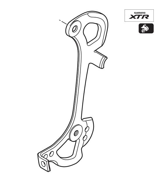 Shimano RD-M970 Derailleur Cage Plate SGS Y5U510100