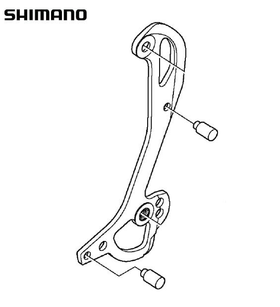 Shimano RD-M972 Left Plate Assembly GS Y5WJ98090