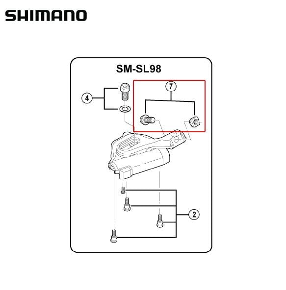 Shimano SL-M980 Shilfter Cover Bolt M5x12.5 Y6T798060