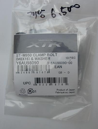 Shimano ST-M950 Clamp Bolt M8x16 Washer y6au98090