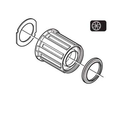 Shimano WH-M505-R Freewheel Body Y4CH98030