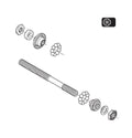 Shimano WH-RS10-R Complete Hub Axle Y4DV98090