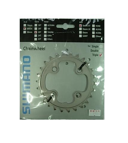 Shimano XT chainring FC-M771K 26T y1j226000