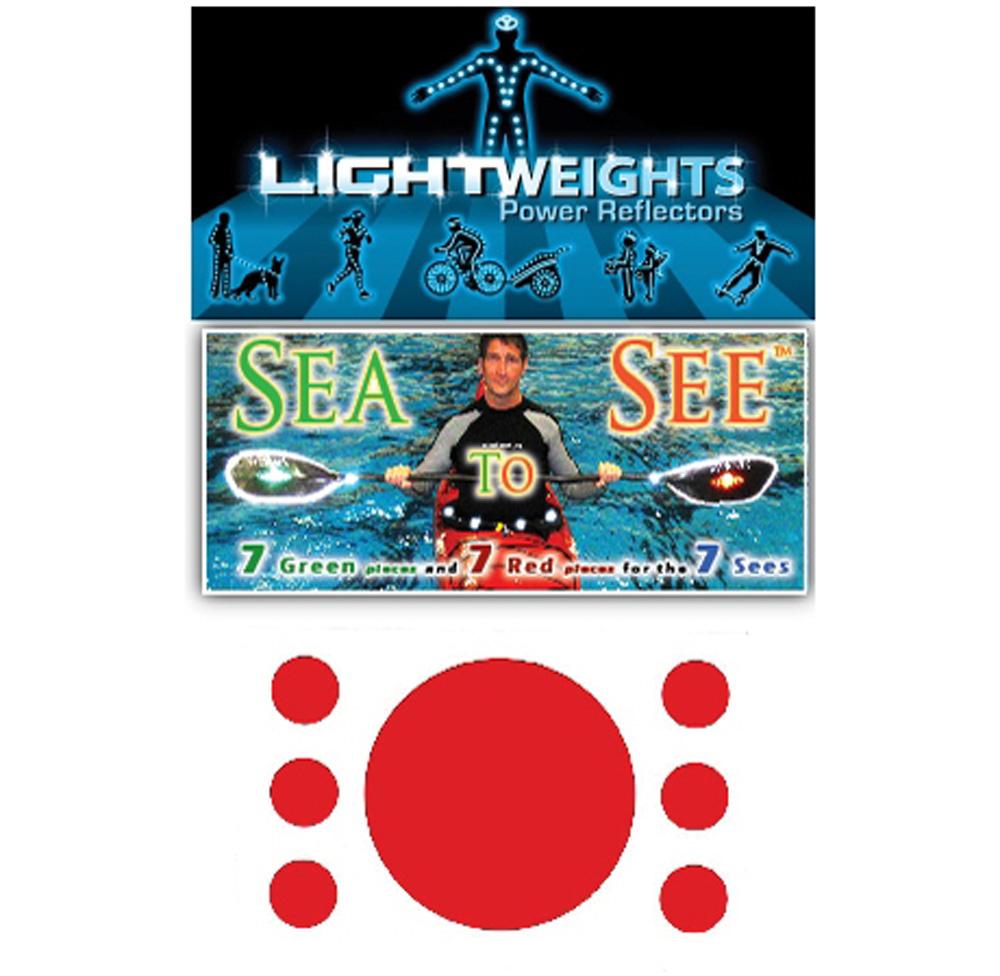 LIGHTWEIGHTS SEA TO SEE (RED+GREEN) DOTS 14pc