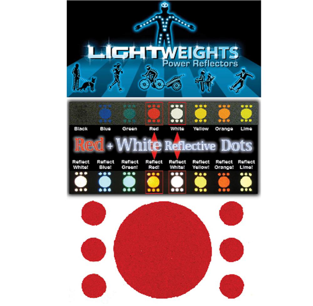 LIGHTWEIGHTS RED+WHITE DOTS COMBO 14pc