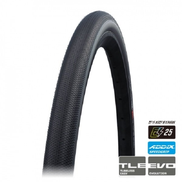 Schwalbe G-ONE Speed Tubeless Easy Evolution Tire 700x30C, 28x1.20 Black