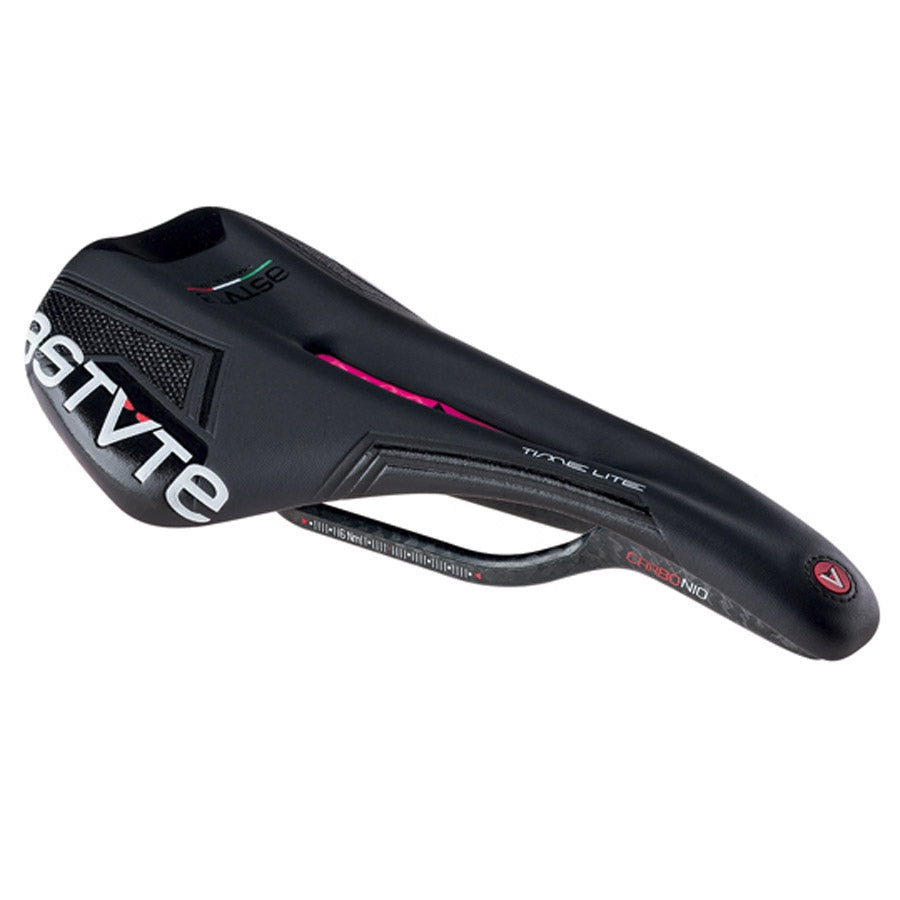 Astute Timelite VT Road Bike Saddle Black Fuchsia