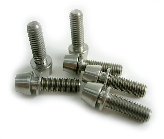 Tiparts Titanium M5x16mm Taper Head Stem Bolts 