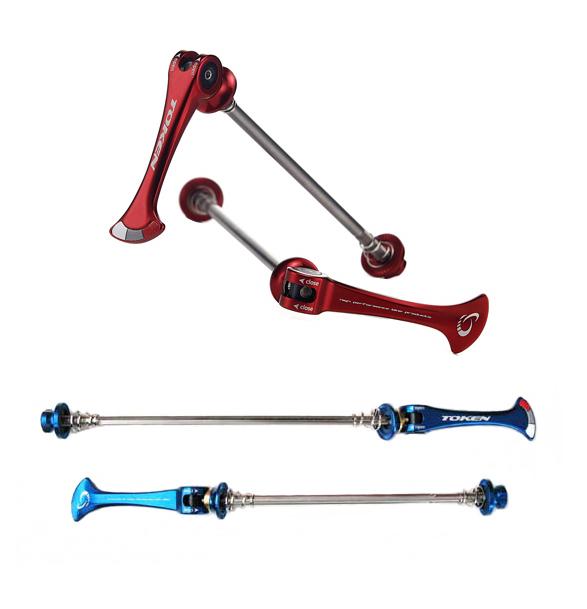 Token TK221 Shark Trail QR levers TI Y cut Axle Road Gold