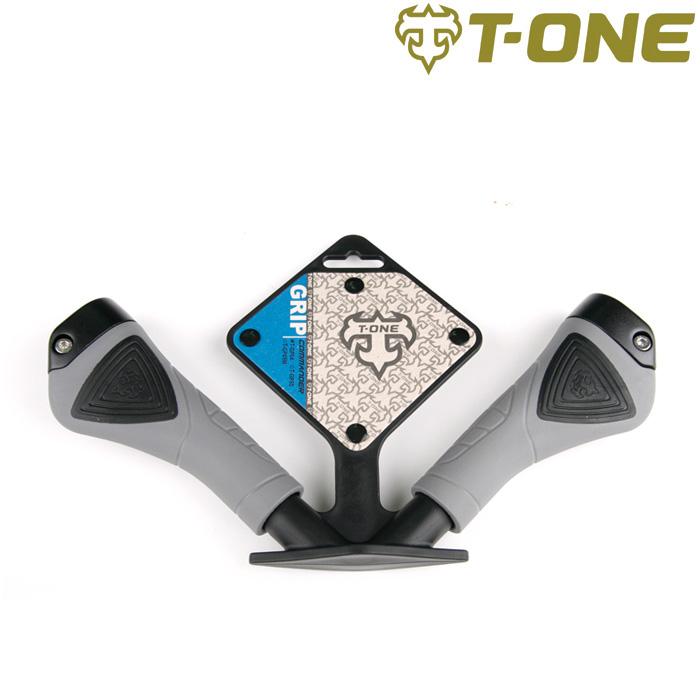 T-one commander cycling lock on grips gp04 black gray