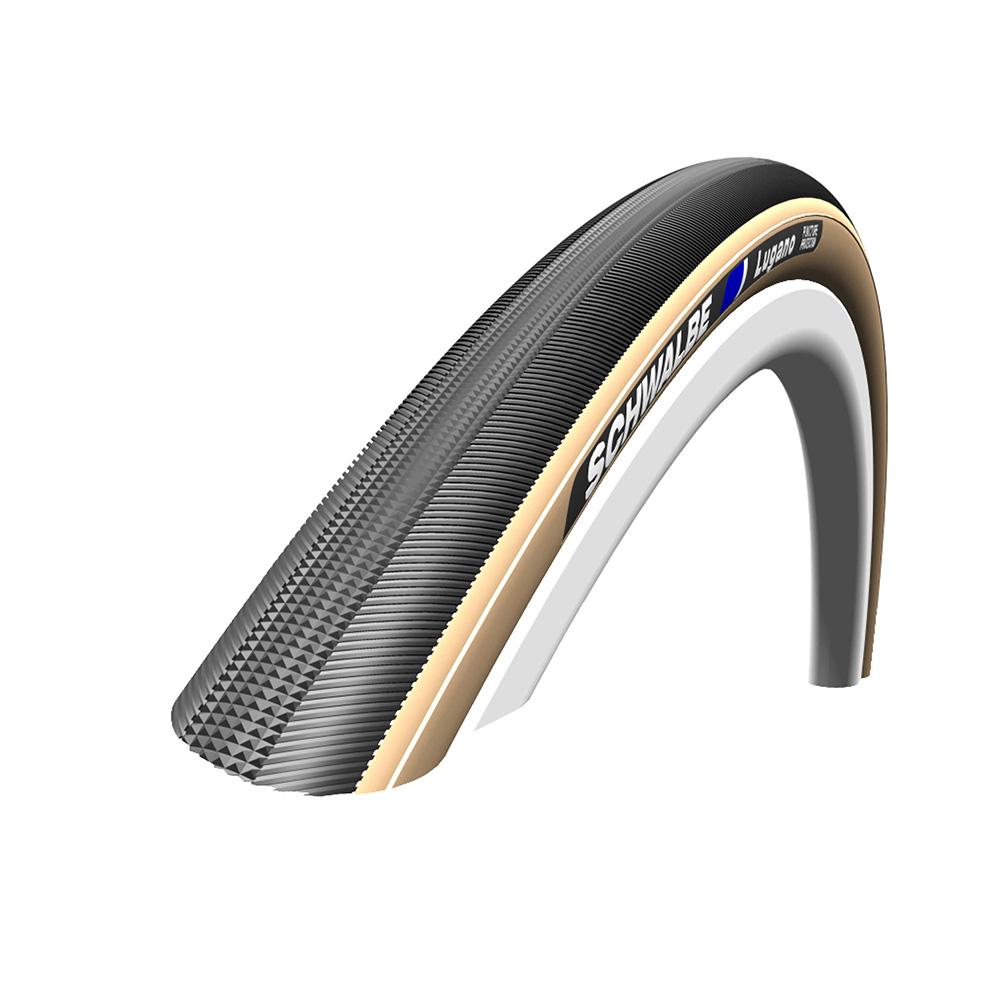700x22 SCHWALBE LUGANO KG BLACK/BEIGETUBULAR