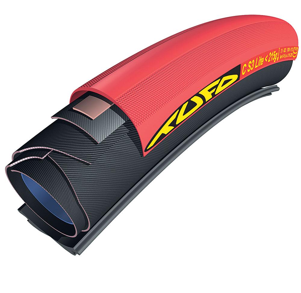 700x21 TUFO C S3 LITE TUBULAR-CLINCHER RED