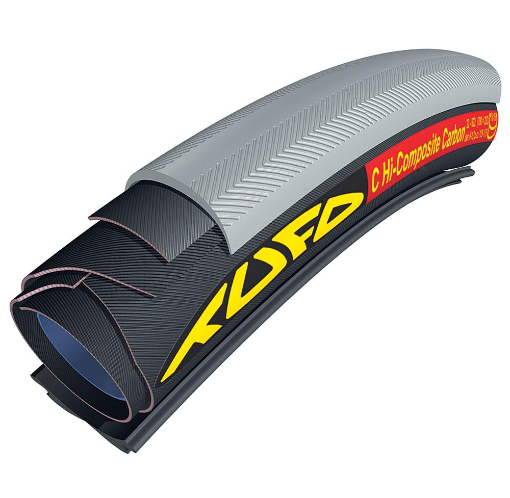 700x22 TUFO C HI-COMP CARB TUBULAR-CLINCHER GREY/BLACK