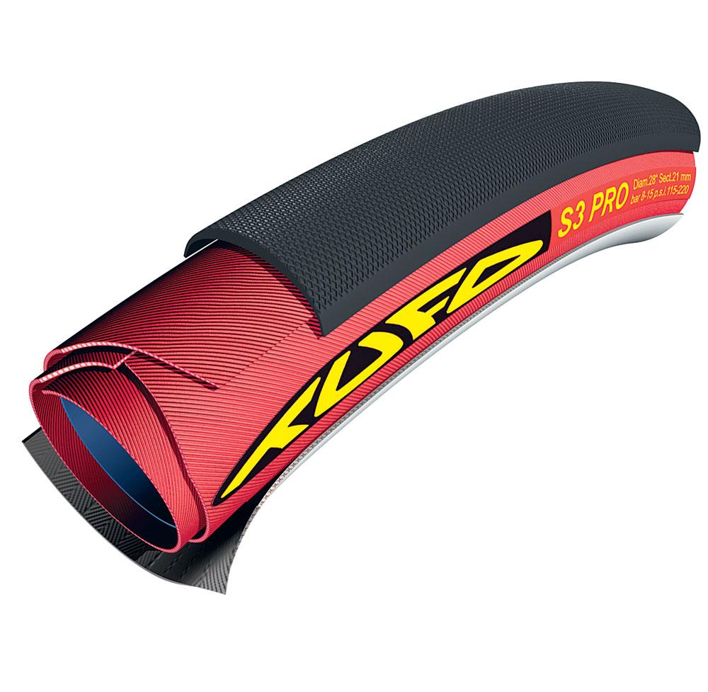 700x21 TUFO S3 PRO TUBULAR BLACK/RED