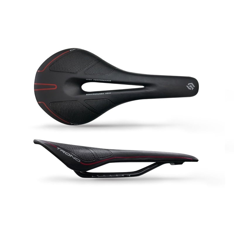Elfama Saddle TRONO 140X275mm Black Red