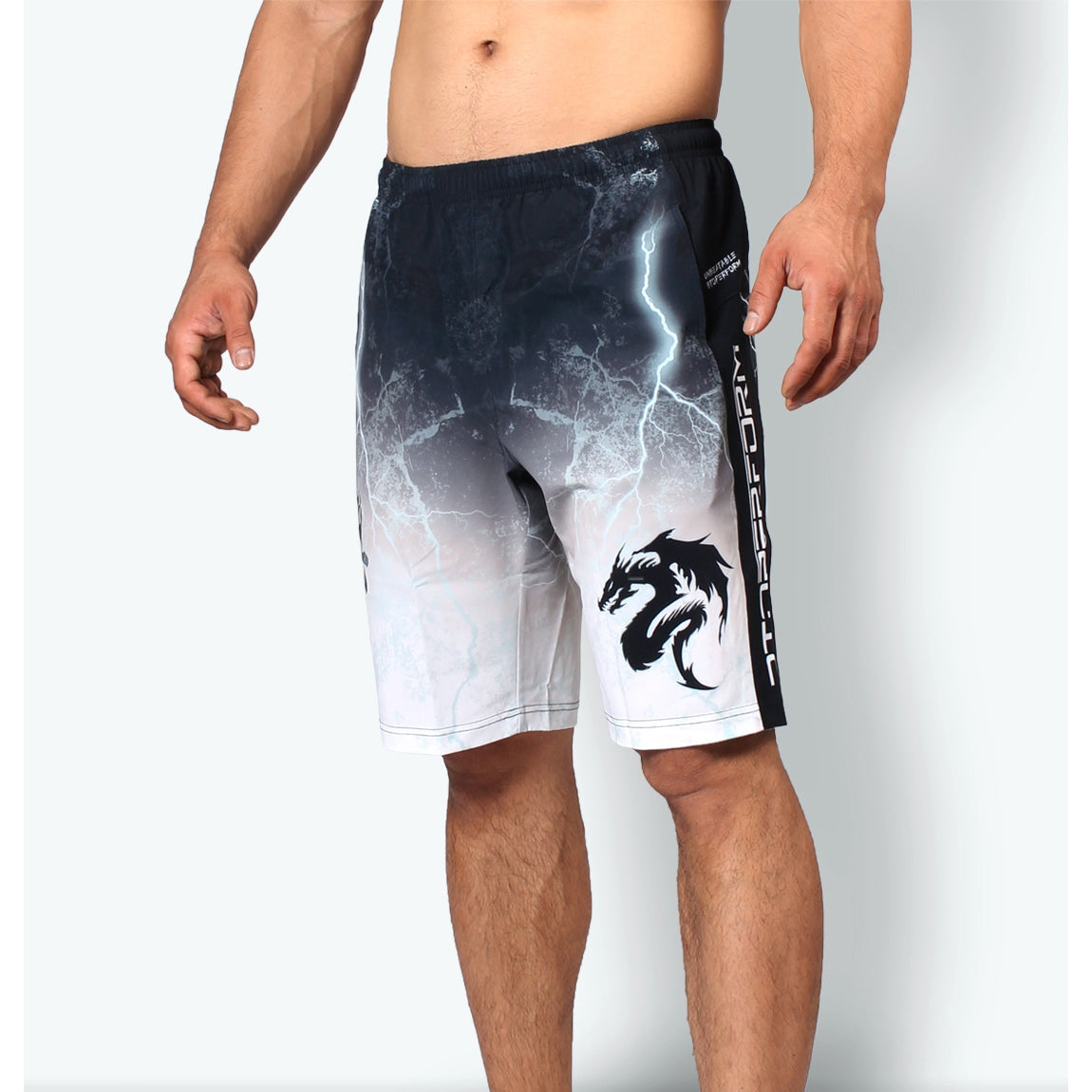 Btoperform TRS-03W Training Shorts NO RETREAT -White