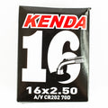 Kenda 16X2.50 Schrader 70?Bend E-Bike Tube