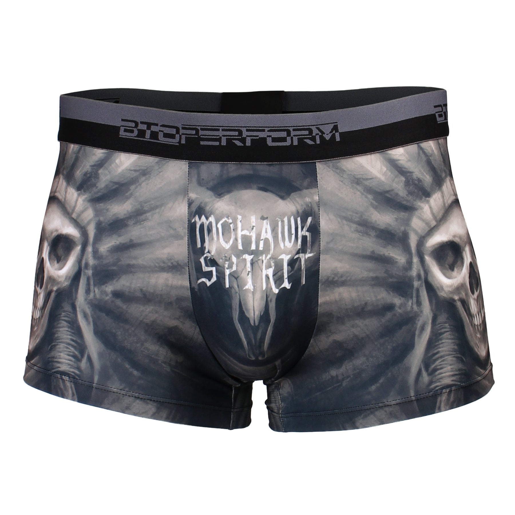 Btoperform Underwear Printed Box Underpants UB-302K MOHAWK SPIRIT-Black