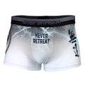 Btoperform Underwear Printed Box Underpants UB-303W NO RETREAT-White